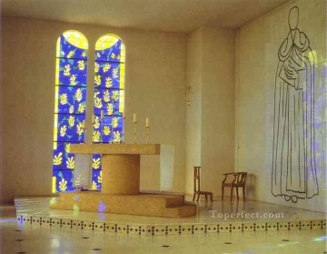 ロザリオの礼拝堂の内部 ヴァンス 1950 フォービズム Oil Paintings